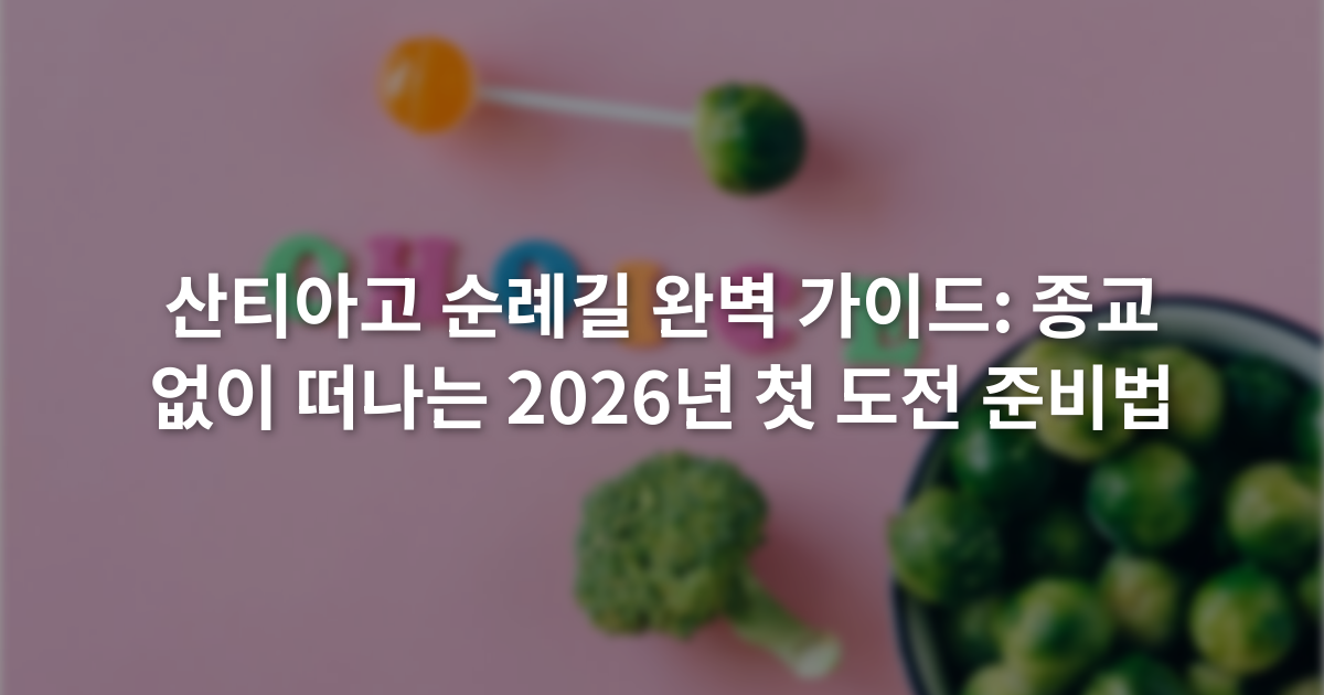 산티아고 순례길 완벽 가이드: 종교 없이 떠나는 2026년 첫 도전 준비법