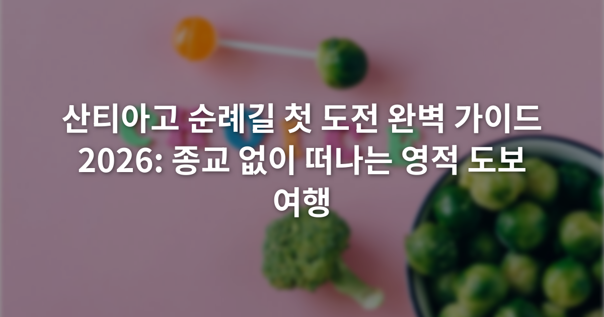 산티아고 순례길 첫 도전 완벽 가이드 2026: 종교 없이 떠나는 영적 도보 여행